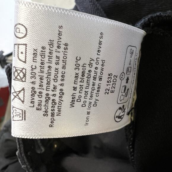 Rouje Madeleine Straight High flared cut Waist Jeans Size 27 Black Noir - Picture 16 of 16